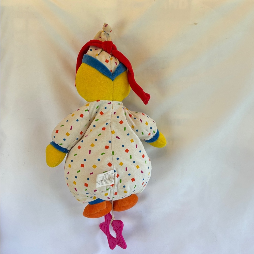 VINTAGE 2002 Musical Cute Baby Goose Colorful Plush Toy Bundle with Red Ribbon - Picture 6 of 8